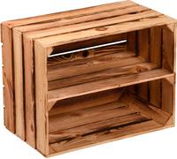 KESPER Caisse de rangement, 2 compartiments - Pin - 47 x 36 x 28cm