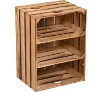 KESPER Caisse de rangement, 3 compartiments - Pin - 47 x 36 x 28cm