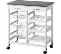 KESPER Chariot de cuisine 66 X 76 X 36 cm Blanc 25775K