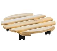 KESPER Chariot pour plantes rond en pin certifié FSC, 35 x 8 cm, avec roulettes pivotantes jusqu'à 100 kg