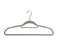 KESPER | Cintres - Lot de 25, Matériau : Plastique (ABS) avec Flocage antidérapant, Dimensions : 45,5 cm de Large, Couleur : Gris | 16644