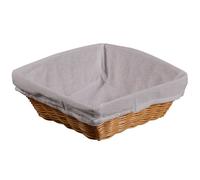 KESPER Corbeille à pain plastique/tissu, longueur : 240 mm, largeur : 240 mm