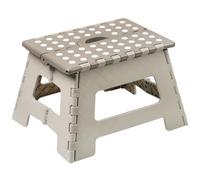KESPER | Escabeau Pliant, matériau: Plastique, Dimensions: 35x27cm, Hauteur: 22cm, Charge Max: 150kg, Couleur: Blanc, Beige, DIN en 14183 | 70631