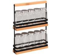 KESPER Étagère à épices 58036 avec 10 pots à épices vides / support à épices / galerie d'épices