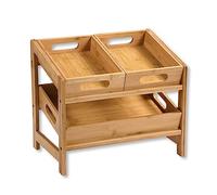 Kesper | Étagère de cuisine en bambou, dimensions : 39,5 x 26 x 35,5 cm, couleur : marron | 58851 13