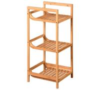 Kesper | Étagère, matériau: Bambou, Dimensions: l 30 x H 70 x P 30 cm, Couleur : Marron | 19435