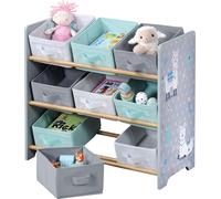 KESPER Étagère pour enfants avec neuf boîtes en tissu 65 X 60 X 30 cm Motif Lama 17706