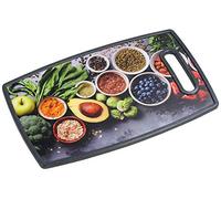 Kesper Healthy Kitchen 30814 Planche à découper et servir avec noyau en bois et poignée 37 x 23 cm