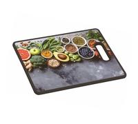 Kesper Healthy Kitchen 30832 Planche à découper et servir en plastique avec poignée 38 x 30 x 1,2 cm