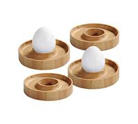 Kesper Lot de 4 coquetiers en bambou FSC naturel