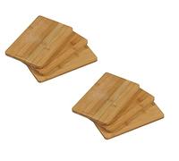 KESPER Lot de 6 planches à découper en bambou pour un usage quotidien - Idéal pour servir des aliments