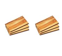 KESPER - Lot de 6 planches à petit-déjeuner | En bois d'acacia durable | Planche à pain | Facile d'entretien | Robuste | 23 x 15 cm