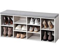 KESPER Meuble à chaussures avec siège 1035 X 48 X 295 cm Blanc 15931