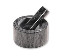 KESPER | Mortier, Matériel: marbre, Dimensions: Ø 13 cm/Hauteur: 8 cm, Couleur: gris foncé | 71504