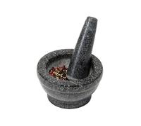 Mortier et pilon en granite poli