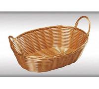 Kesper - Panier à pain avec poignée, plastique tressé 29 x 18 x 13 cm