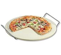 Kesper | Pierre à pizza, matériau: céramique cordiérite, métal, dimensions: Ø 33 cm H : 1 cm, couleur : beige | 71550