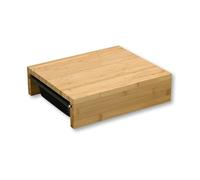 Kesper Planche à découper 58355 Bambou FSC 2 bols inox Bac récupérateur Norme Gastro 1/4