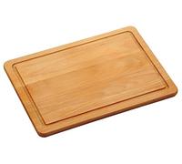 Kesper Planche à découper en hêtre avec rainure 29 x 19,5 cm