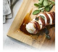 KESPER | Planche à découper et à découper avec 4 pieds antidérapants, Matériel: bois d'acacia, Dimensions: 38 x 28 x 2 cm, Couleur: Marron, Naturel | 28702