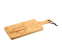 KESPER | Planche à découper et de service avec cœur, matériau: bambou, dimensions: 42 x 17 x 1,5 cm, motif: Personne préférée, couleur: marron | 58392