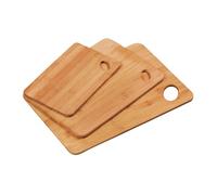KESPER | Planche à découper, lot de 3, matériau: bambou, dimensions: 35 x 24 x 0,8 cm, couleur: naturel | 58333