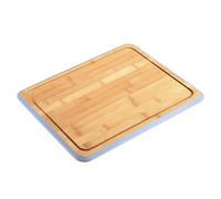 KESPER | Planche à découper, matériau: bambou, dimensions: 40 x 30 x 1,6 cm, couleur: marron, bleu | 58292
