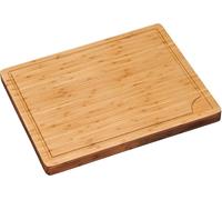 KESPER Planche à découper professionnelle en bambou FSC®, 45 x 36 x 3,3 cm, avec rainure à jus & coins arrondis, robuste & durable, 58153