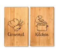 KESPER | Plaque de découpe et de couverture, matériau: bambou, dimensions: W50 x P28 x H2,8 cm, Couleur: marron | 93046 13