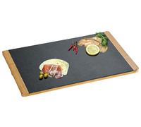 KESPER Plateau buffet 45 x 30 x 1,5 cm ardoise et bambou