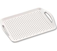 KESPER Plateau de service, "Antidérapant", blanc 45,5 x 32 x 4,5 cm 77200
