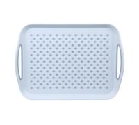 KESPER | Plateau de Service antidérapant, Matériel: Plastique PP, Dimensions: 41,5 x 29 x 4,5 cm, Couleur: Bleu | 77302