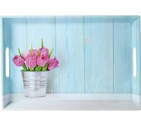 Kesper Plateau de service 77392 tulipe 50 x 35 x 4,5 cm