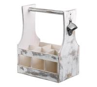 Kesper | Porte-bouteilles, matériau : bois, dimensions : 25 x 32 x 16,8 cm, couleur : blanc/vintage | 66266