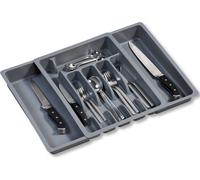 Kesper 30087 Range-Couvert Modulable Bambou Gris 29 x 6,5 x 38 cm