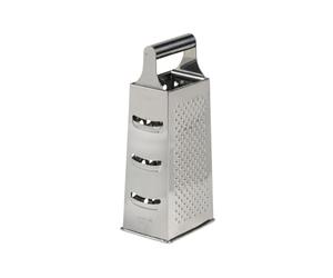 KESPER Râpe carrée avec 4 surfaces de râpe, 10 x 8 x 24 cm | 90690 | Quatre surfaces de râpe pour râper grossièrement et fin