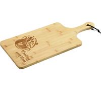 KESPER Servierbrett mit Spruch : cuisiner avec amour Bambus55x25x1,5cm