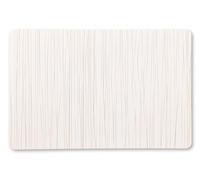 KESPER Set de Table Blanc avec Rayures dorées en polypropylène, Dessous de Verre Tendance