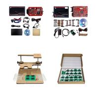 KESS V5.017 & KTAG V7.020, Utilisation Illimitée, Outils de Réparation ECU Multilingues, Red Kess V5.017, Red Ktag, Cadre BDM LED :