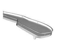 Kesseböhmer Lemans II Ferrure d'armoire d'angle Droite 600 mm Gris Argent de So-Tech®