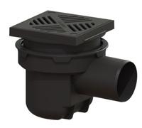 Kessel caniveau de sol 20 cm noir 52101