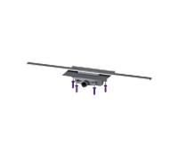 Kessel douche 45200.11 1100 mm, acier inoxydable brossé, joint d'eau 50 mm