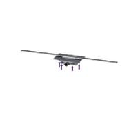 Kessel douche 45200.14 1400 mm, acier inoxydable brossé, joint d'eau 50 mm