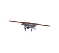 Kessel douche 45203.11 1100 mm, cuivre brossé, joint d'eau 50 mm