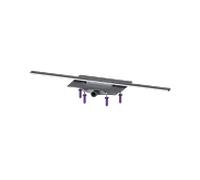 Kessel douche 45300.10 1000 mm, Inox brossé, Megastop