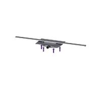 Kessel douche 45300.11 1100 mm, Inox brossé, Megastop