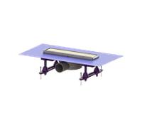 Kessel douche Kessel 45600.59M 300mm, avec manchon d'étanchéité, corps de vidange