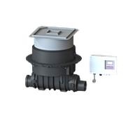 Kessel Pompe anti-retour Pumpfix F 24100X DN 100, L/H 642/394 mm, couvercle/vidange carrelé, plastique