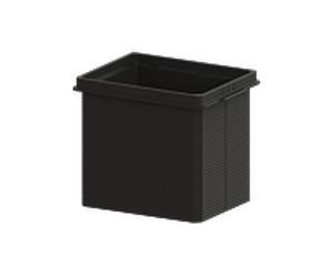 Kessel rallonge 38.670 plastique, H = 183 mm noir