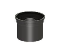 Kessel rallonge 48988 Ø 200 x 175 mm, avec joint à lèvre, plastique
